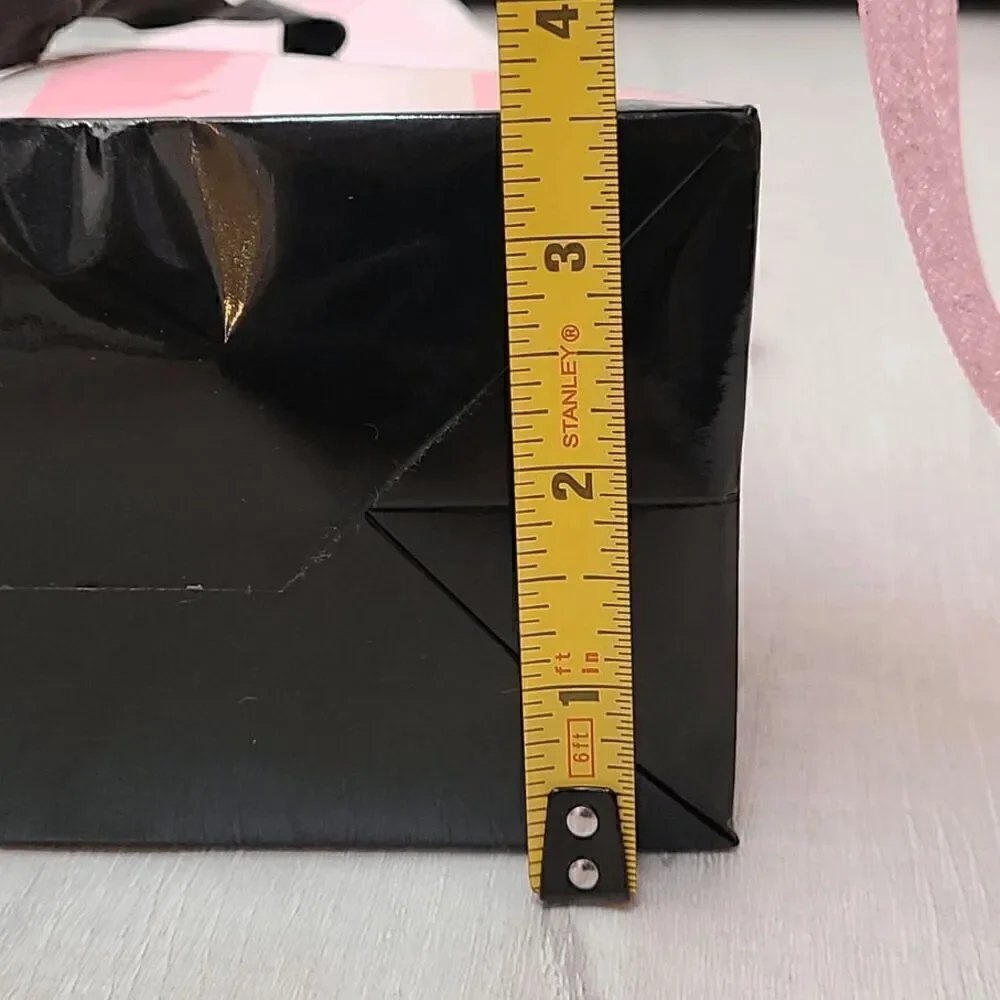 💗 VICTORIA'S SECRET Empty Paper Pink Shopping Gift Bag Cloth Handles w/Tissues